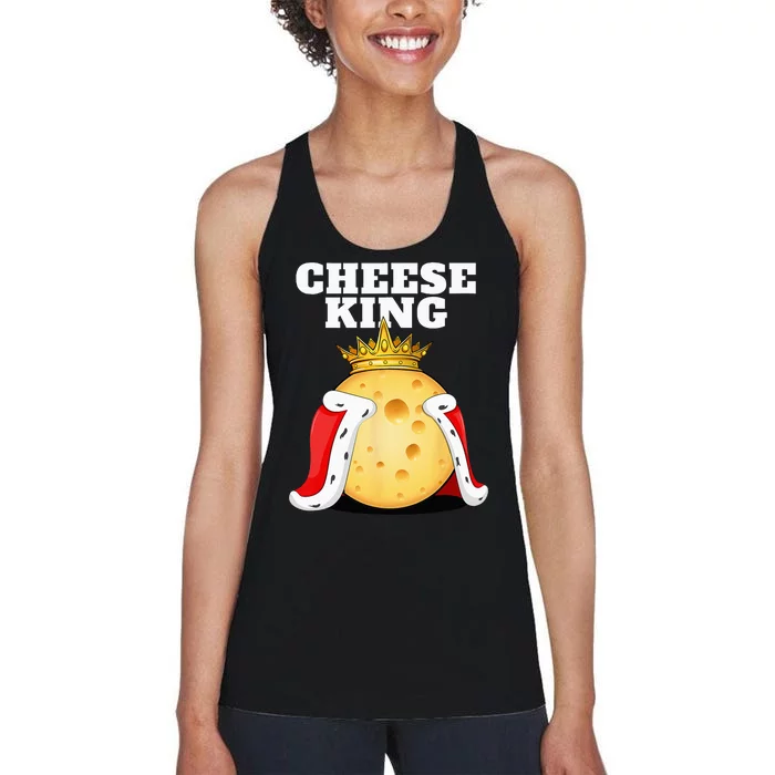 Cheese King Cheese Lover Cute Cheese Women's Racerback Tank