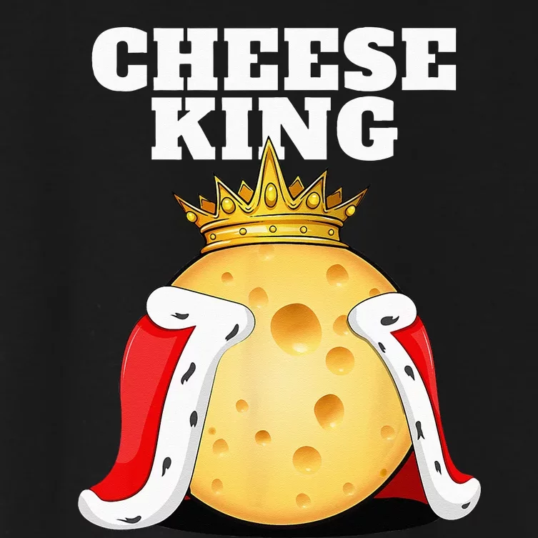 Cheese King Cheese Lover Cute Cheese Women's Crop Top Tee