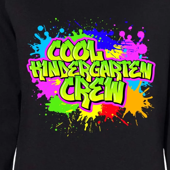 Cool Kindergarten Crew Graphitti Kindergarten Teacher Gift Womens California Wash Sweatshirt