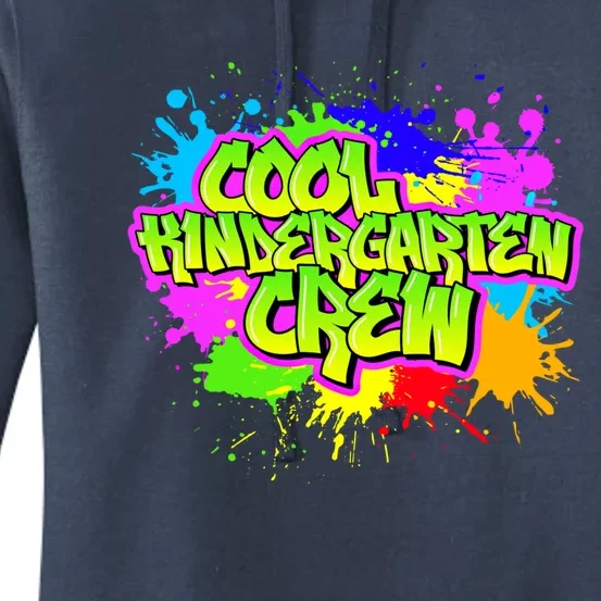 Cool Kindergarten Crew Graphitti Kindergarten Teacher Gift Women's Pullover Hoodie