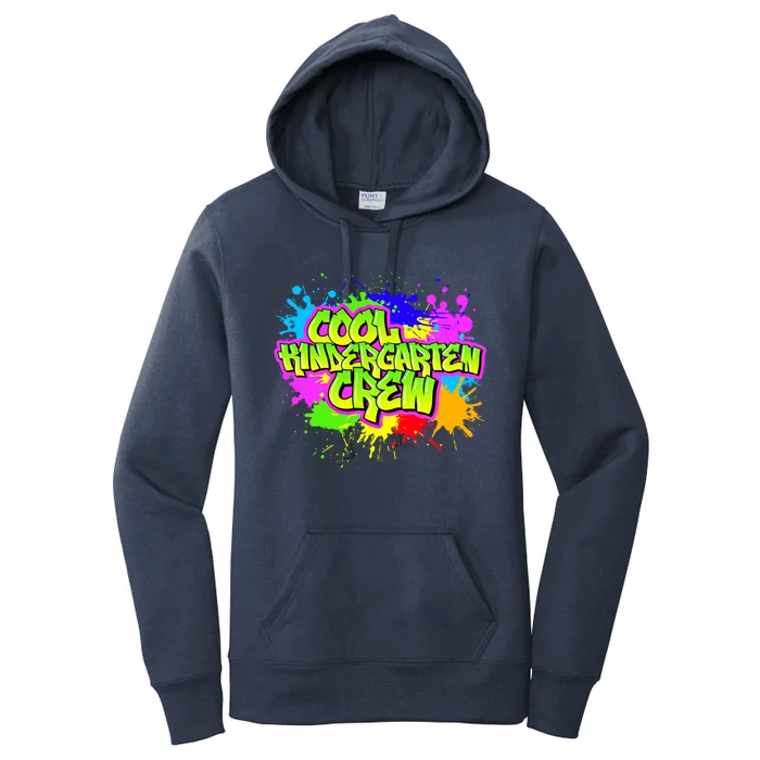 Cool Kindergarten Crew Graphitti Kindergarten Teacher Gift Women's Pullover Hoodie