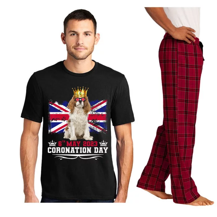 Cavalier King Charles Wo & Union Jack Coronation Day Pajama Set