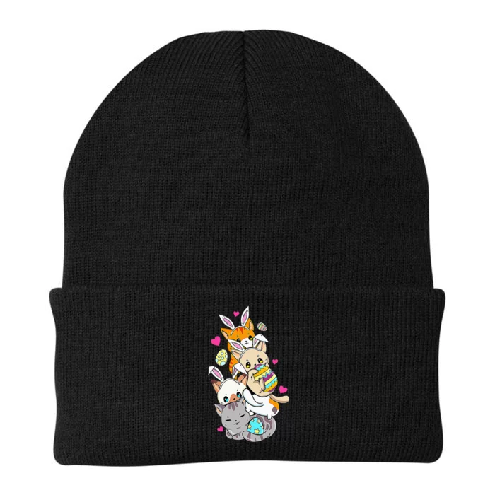 Cute Kawaii Cat Kitten Bunny Lover Easter Knit Cap Winter Beanie