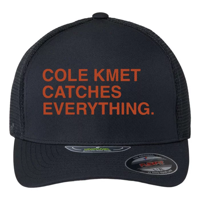 Cole Kmet Catches Everything Flexfit Unipanel Trucker Cap