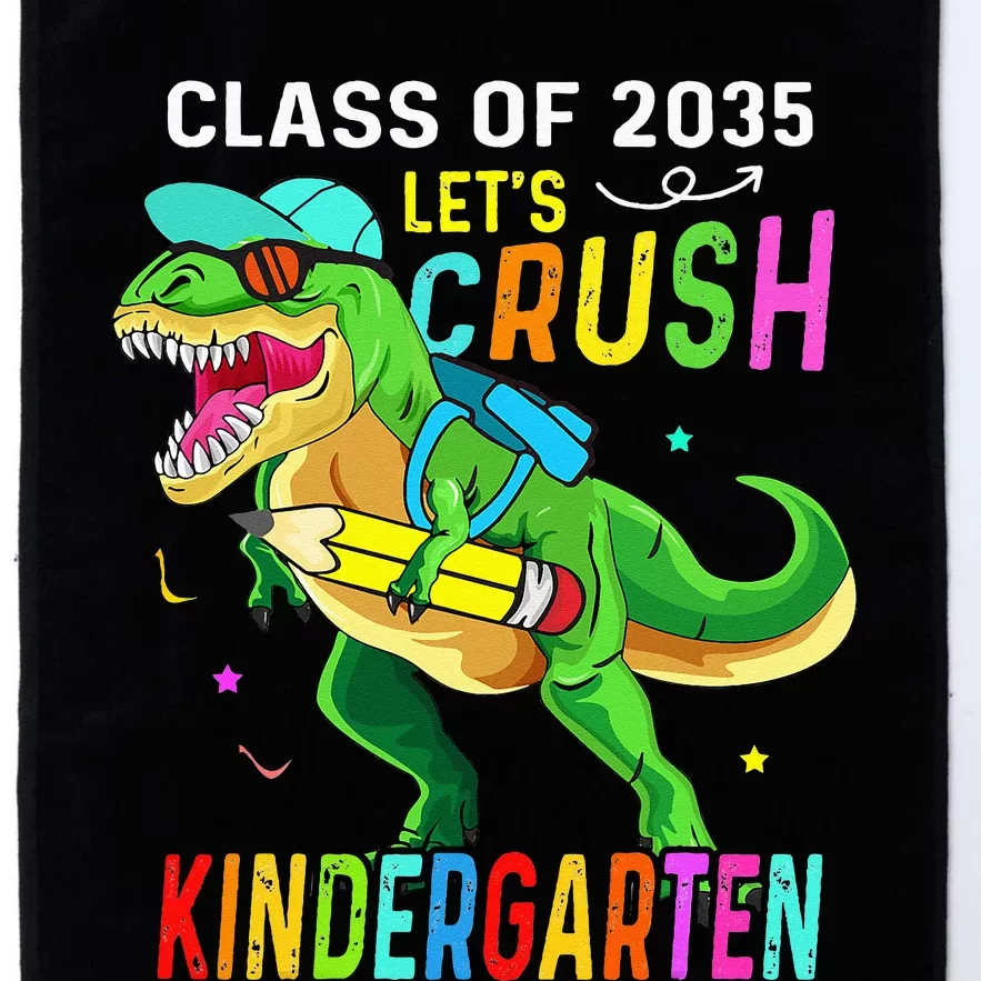 Crush Kindergarten class 2035 back to school dinosaur Platinum Collection Golf Towel