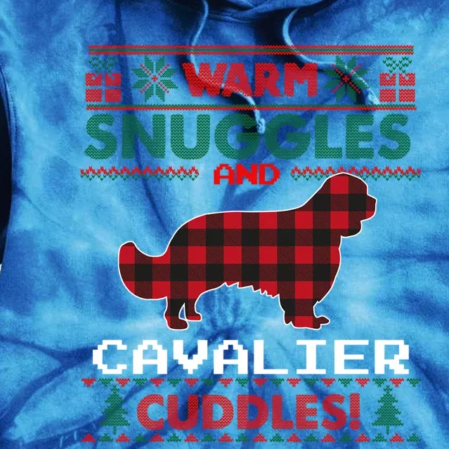 Cavalier King Charles Spaniel Pajama Ugly Christmas Sweater Gift Tie Dye Hoodie