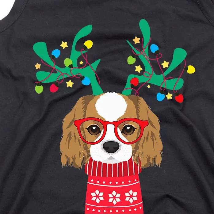 Cavalier King Charles Spaniel Funny Holiday Xmas Christmas Tank Top