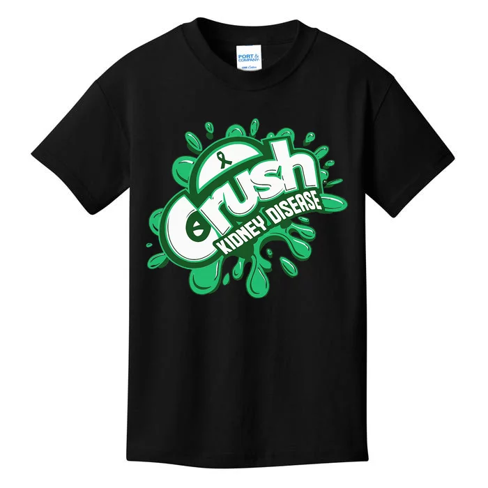 Crush Kidney Disease Grafiti Kidney Disease Awareness Kids T-Shirt