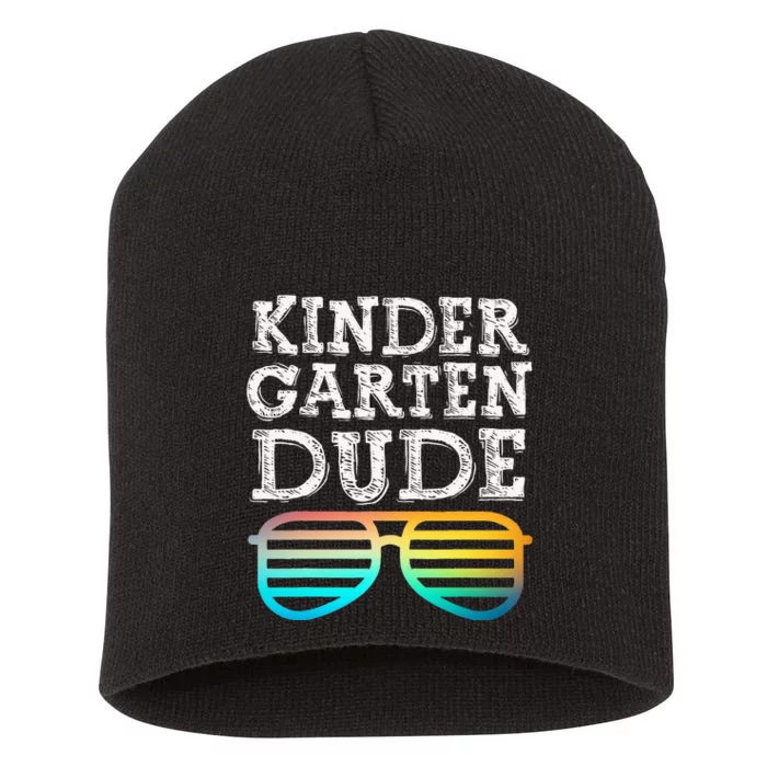 Cool Kindergarten Dude Fun Sunglasses First Day Short Acrylic Beanie