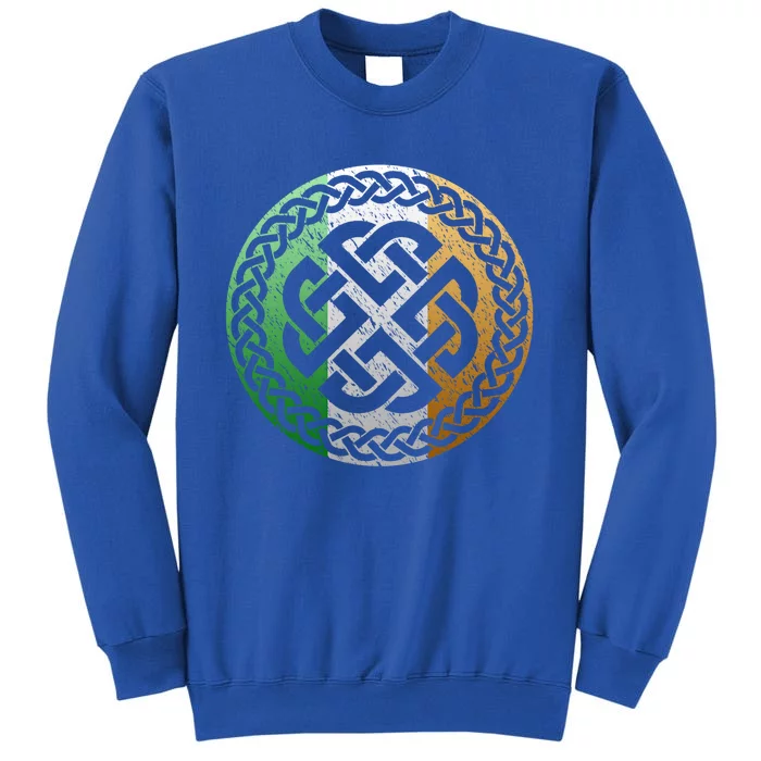 Celtic Knot Dara On Irish Flag Great Gift Tall Sweatshirt