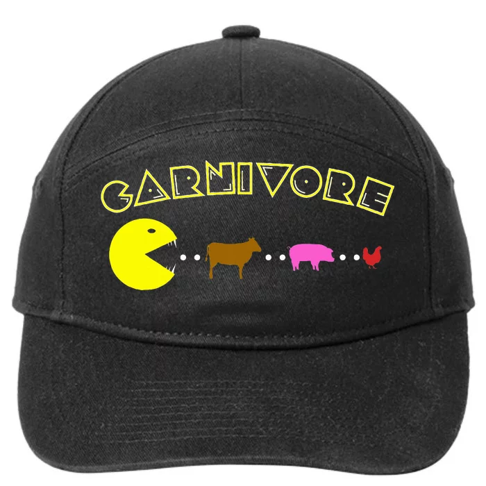 Carnivore Keto Diet Meat Eater 7-Panel Snapback Hat