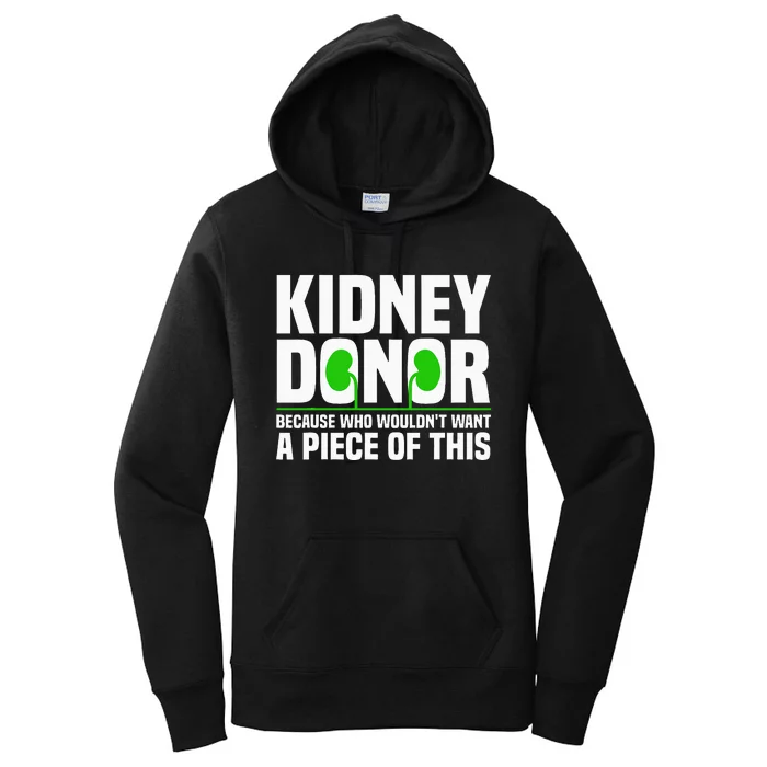 Cool Kidney Donor Art For Men Women Organ Donation Awareness Women's Pullover Hoodie