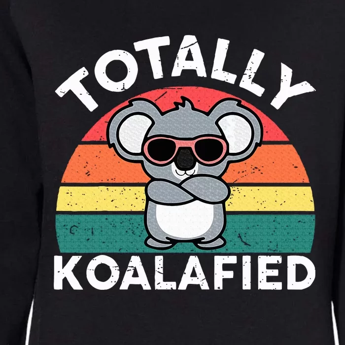 Cute Koalafied Dad Koala Womens California Wash Sweatshirt