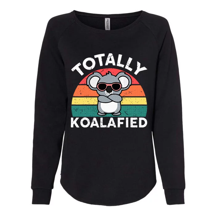 Cute Koalafied Dad Koala Womens California Wash Sweatshirt