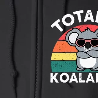 Cute Koalafied Dad Koala Full Zip Hoodie