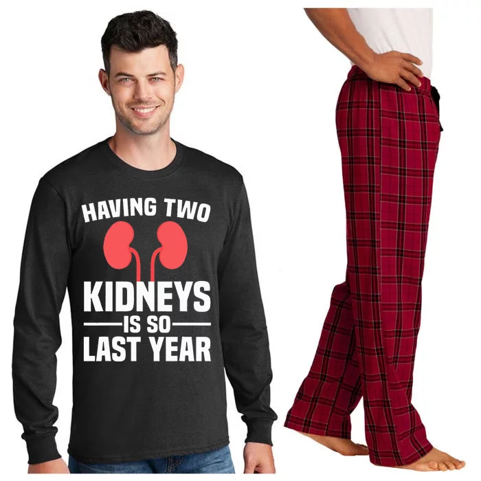 Cute Kidney Donor Art Kidney Transplant Survivor Long Sleeve Pajama Set