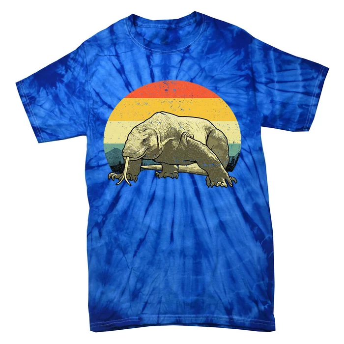 Cute Komodo Dragon Vintage Komodo Dragon Tie-Dye T-Shirt