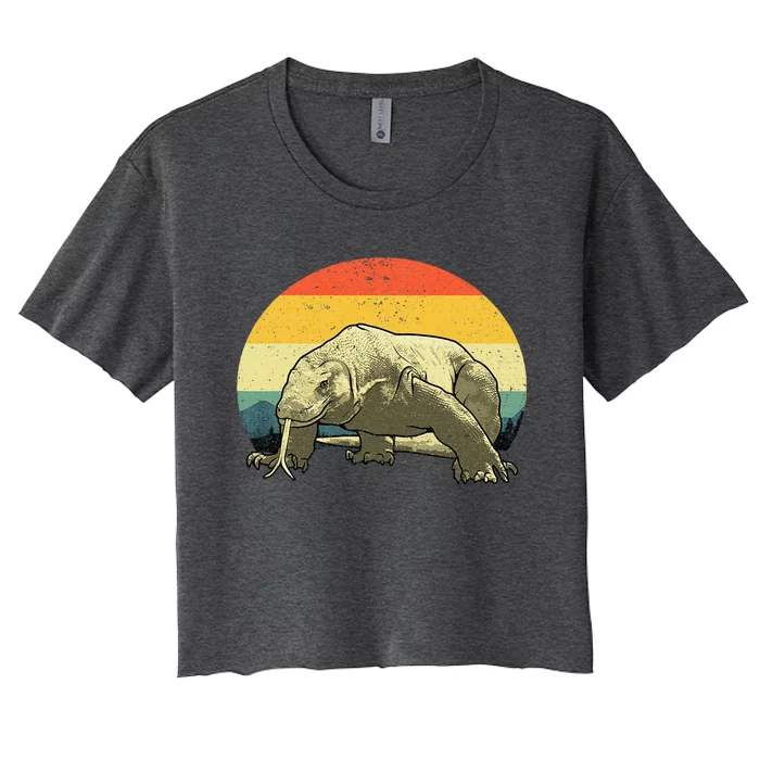 Cute Komodo Dragon Vintage Komodo Dragon Women's Crop Top Tee