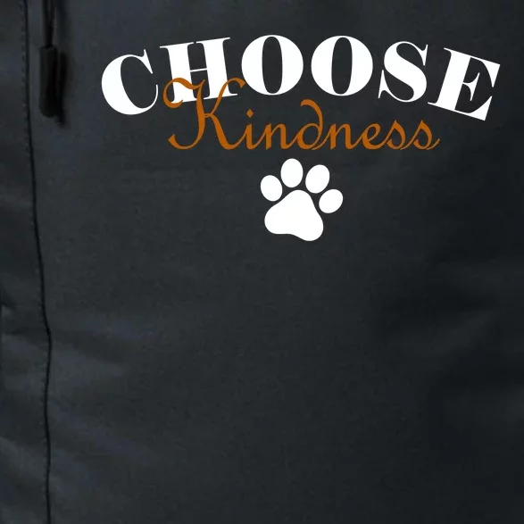 Choose Kindness Dog Paw Print Daily Commute Backpack