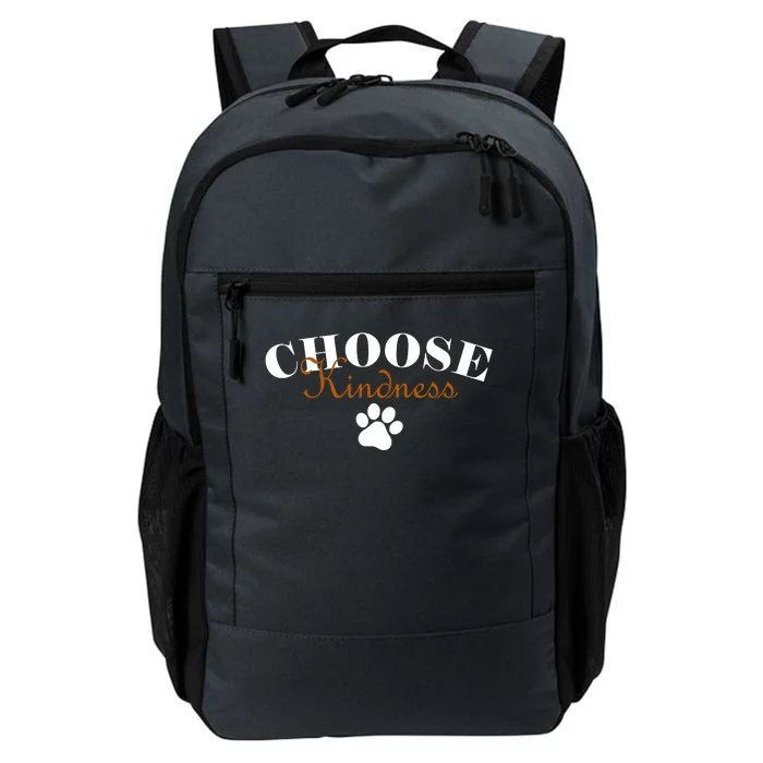 Choose Kindness Dog Paw Print Daily Commute Backpack