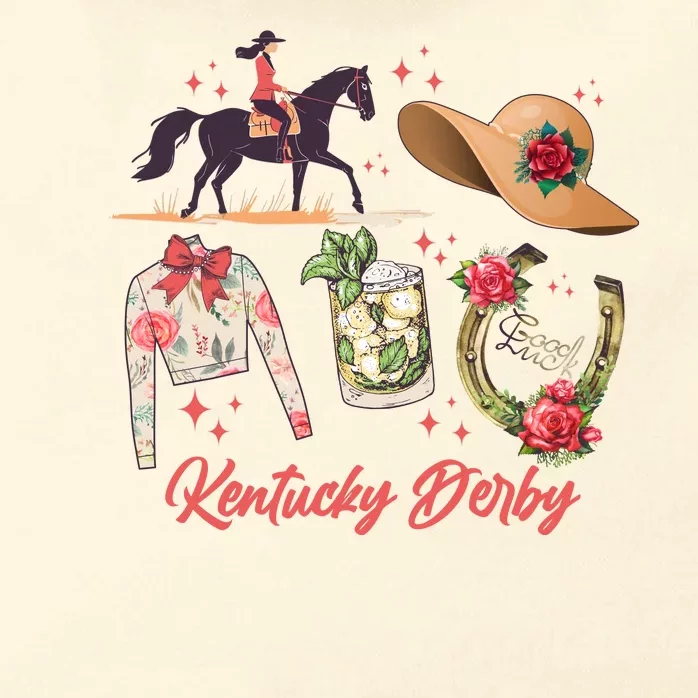 Cute Kentucky Derby Good Luck Zip Tote Bag