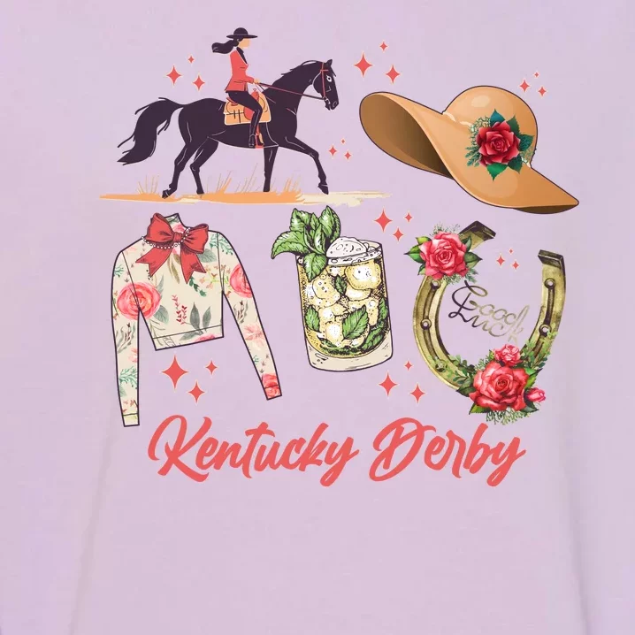 Cute Kentucky Derby Good Luck Garment-Dyed Sweatshirt