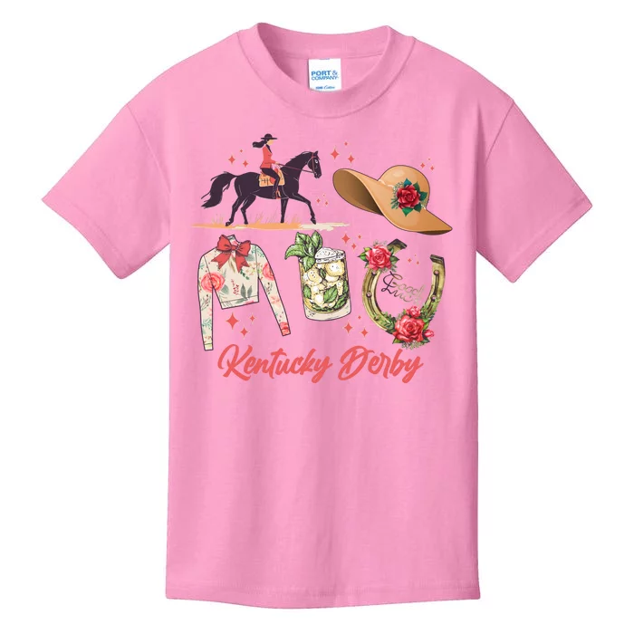 Cute Kentucky Derby Good Luck Kids T-Shirt