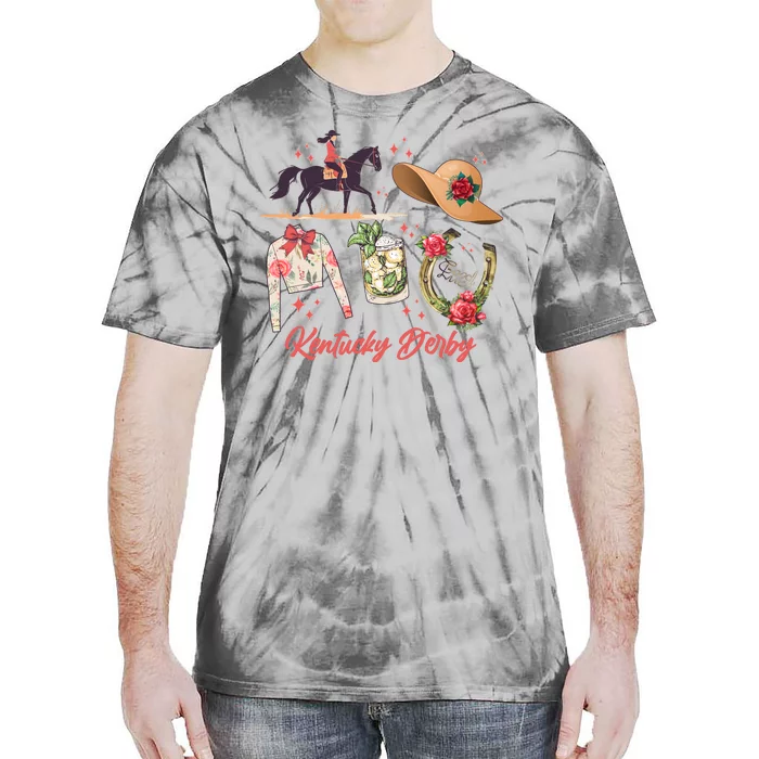 Cute Kentucky Derby Good Luck Tie-Dye T-Shirt