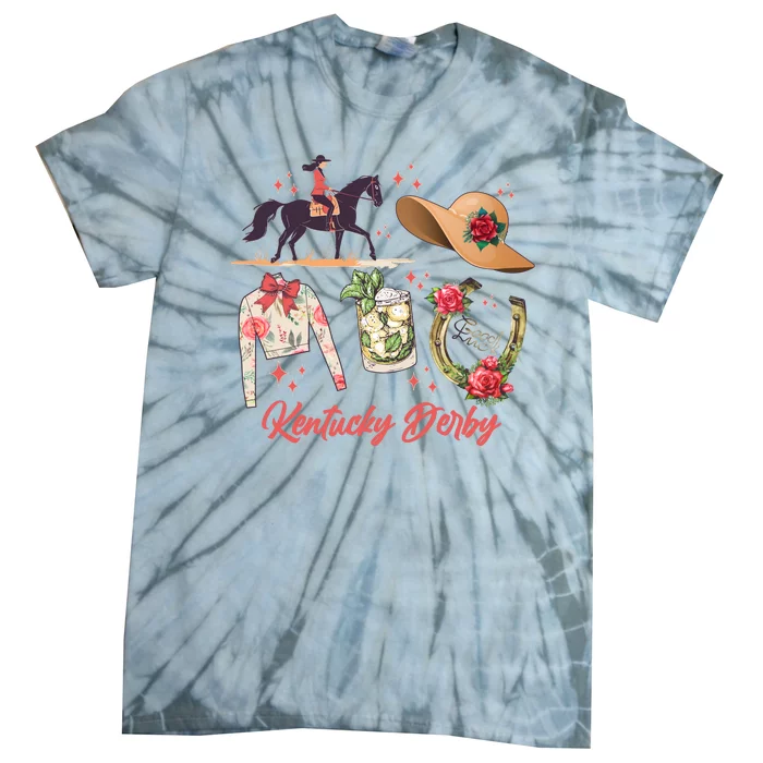 Cute Kentucky Derby Good Luck Tie-Dye T-Shirt