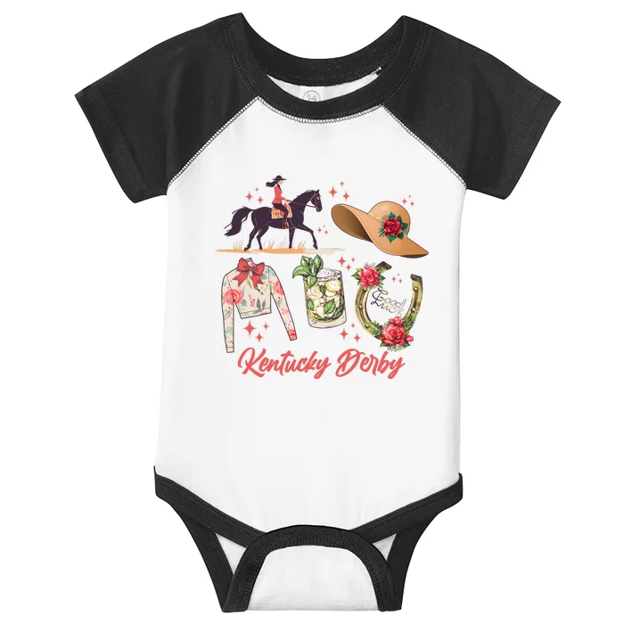 Cute Kentucky Derby Good Luck Infant Baby Jersey Bodysuit