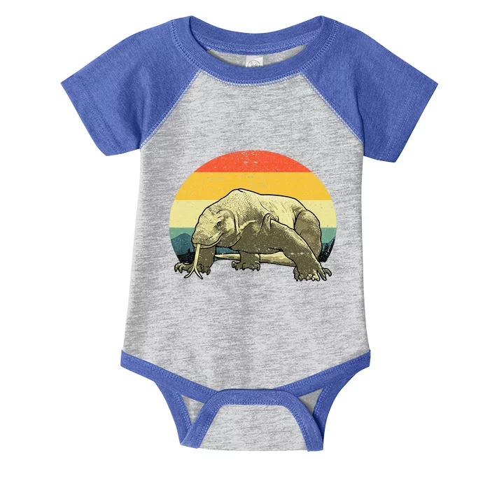 Cute Komodo Dragon Vintage Komodo Dragon Infant Baby Jersey Bodysuit