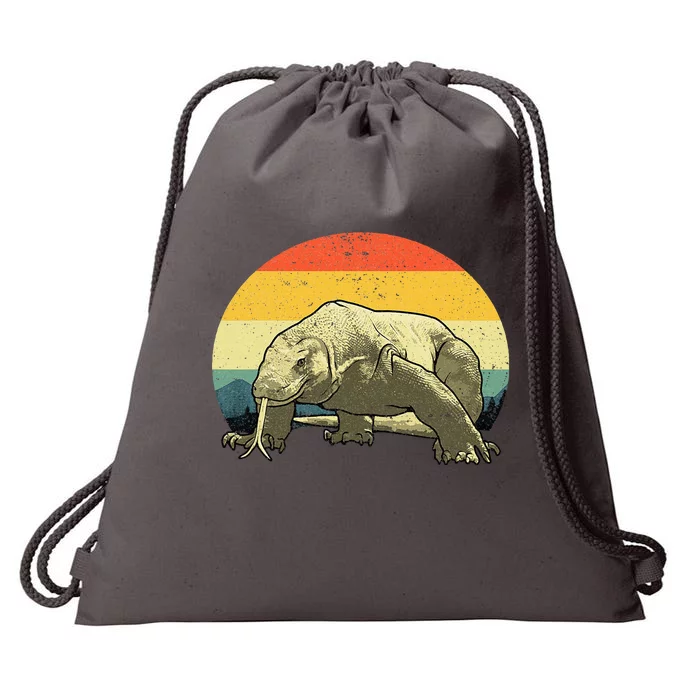 Cute Komodo Dragon Vintage Komodo Dragon Drawstring Bag