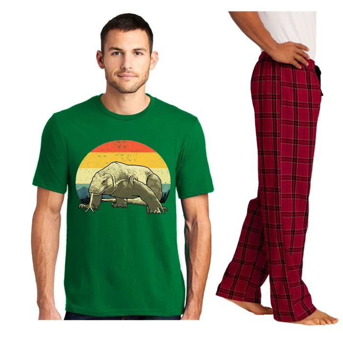 Cute Komodo Dragon Vintage Komodo Dragon Pajama Set