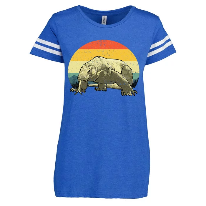 Cute Komodo Dragon Vintage Komodo Dragon Enza Ladies Jersey Football T-Shirt