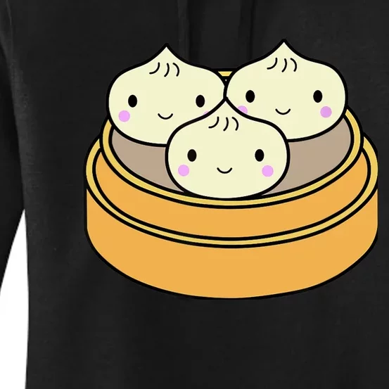 Cute Kawaii Dim Sum Dumplings Pork Bun Gift Idea For Foodie Women's Pullover Hoodie