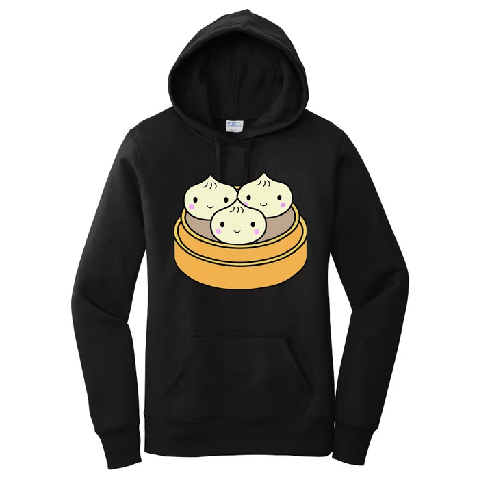 Cute Kawaii Dim Sum Dumplings Pork Bun Gift Idea For Foodie Women's Pullover Hoodie