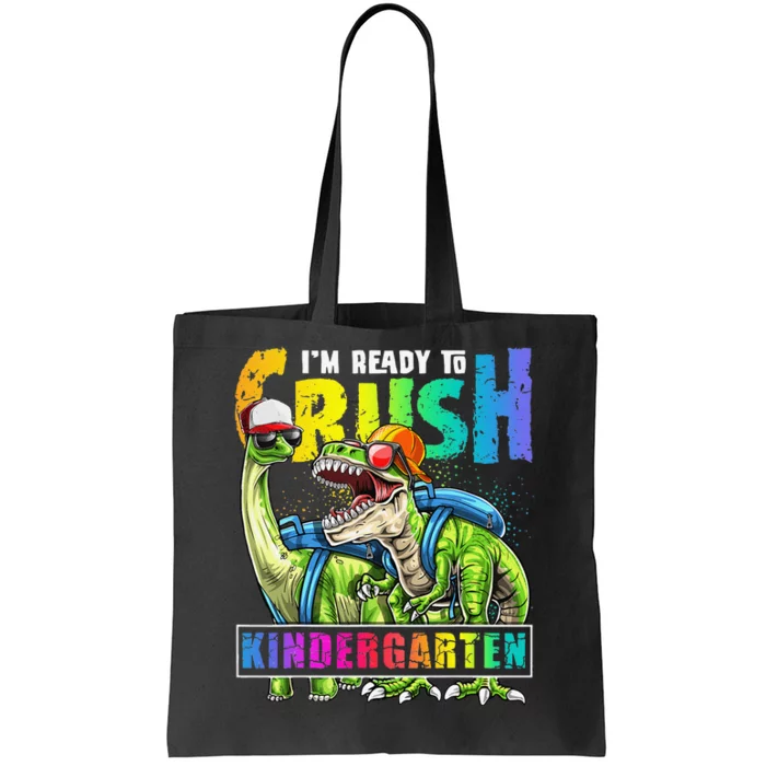 Crush Kindergarten Dinosaur Backpack Back To School Tote Bag