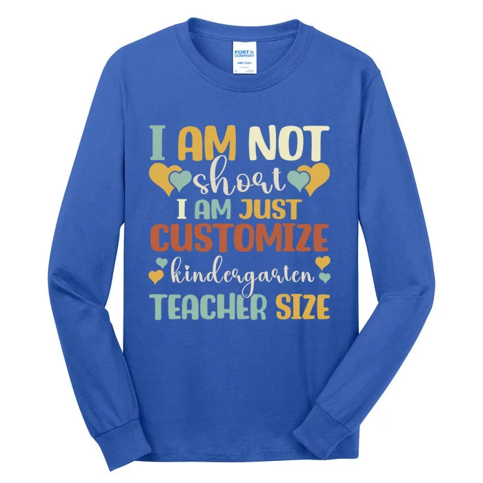 Custom Kindergarten End Of The Year Kindergarten Teacher Gift Tall Long Sleeve T-Shirt