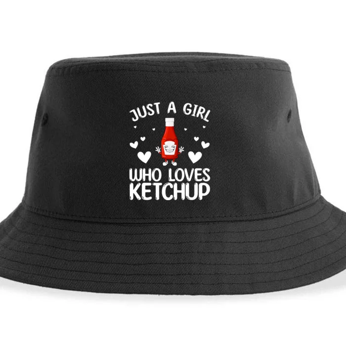 Cool Ketchup For Girls Kids Women Tomato Catsup Sauce Foodie Sustainable Bucket Hat