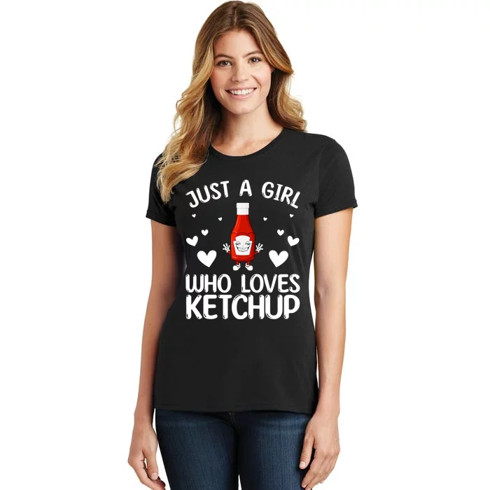 Cool Ketchup For Girls Kids Women Tomato Catsup Sauce Foodie Women's T-Shirt