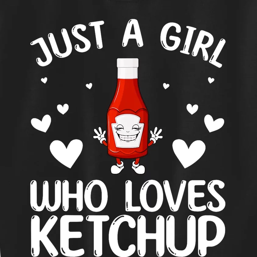 Cool Ketchup For Girls Kids Women Tomato Catsup Sauce Foodie Kids Sweatshirt