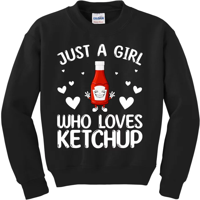 Cool Ketchup For Girls Kids Women Tomato Catsup Sauce Foodie Kids Sweatshirt