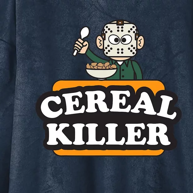 Cereal Killer Food Pun Humor Costume Funny Halloween Hooded Wearable Blanket