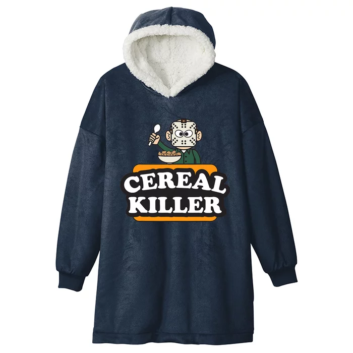 Cereal Killer Food Pun Humor Costume Funny Halloween Hooded Wearable Blanket