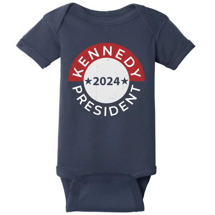 Cool Kennedy For President 2024 Vintage Stars Circle Baby Bodysuit