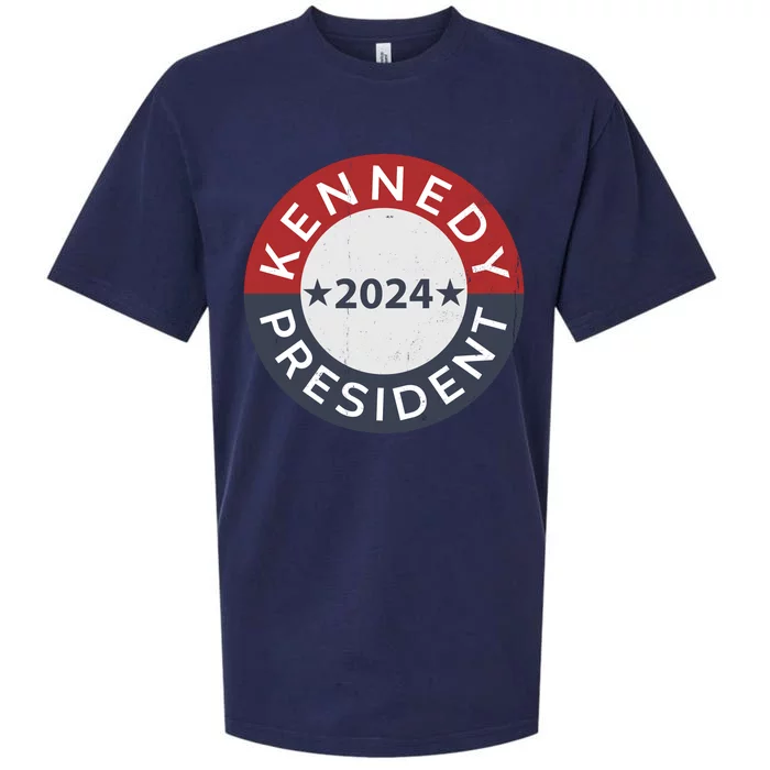 Cool Kennedy For President 2024 Vintage Stars Circle Sueded Cloud Jersey T-Shirt