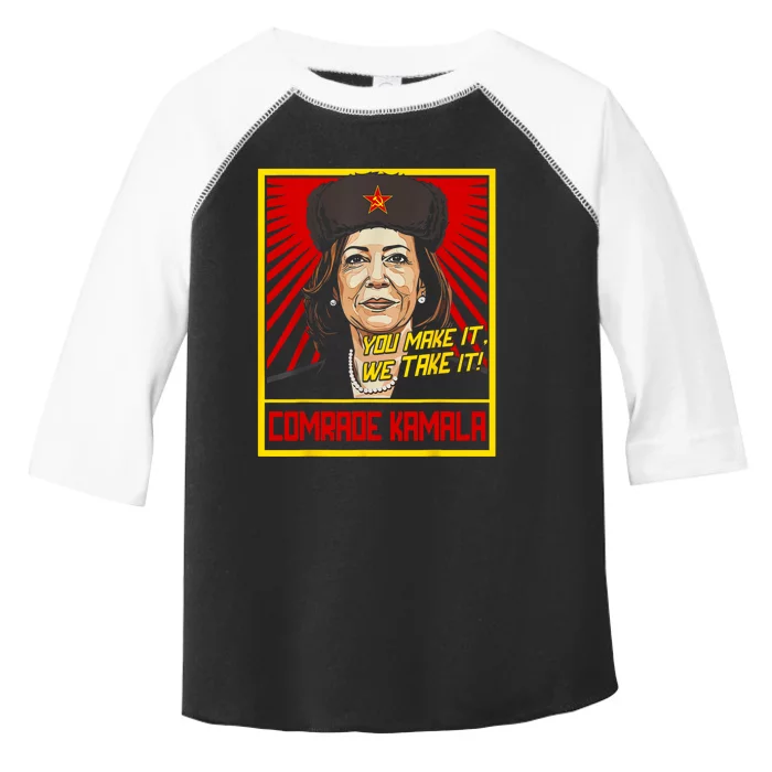 Comrade Kamala Funny Anti Harris Toddler Fine Jersey T-Shirt