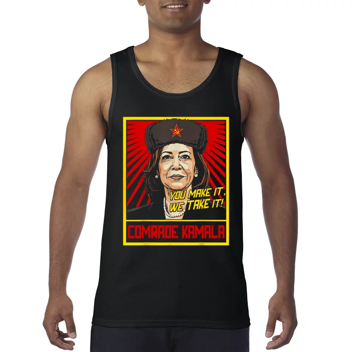 Comrade Kamala Funny Anti Harris Tank Top