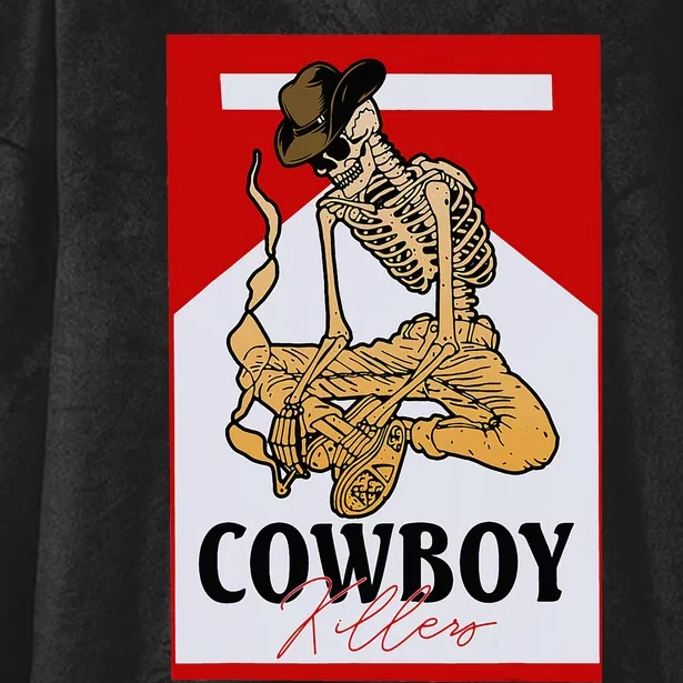 Cowboy Killers Funny Western Cowgirl Skeleton Hooded Wearable Blanket