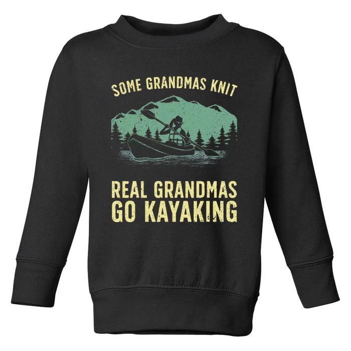 Cool Kayaking For Grandma Mom Kayaker Boating Kayak Boating Toddler Sweatshirt